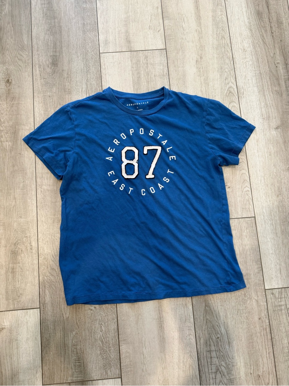 Aeropostale Blue Graphic '87 Short Sleeve Tee